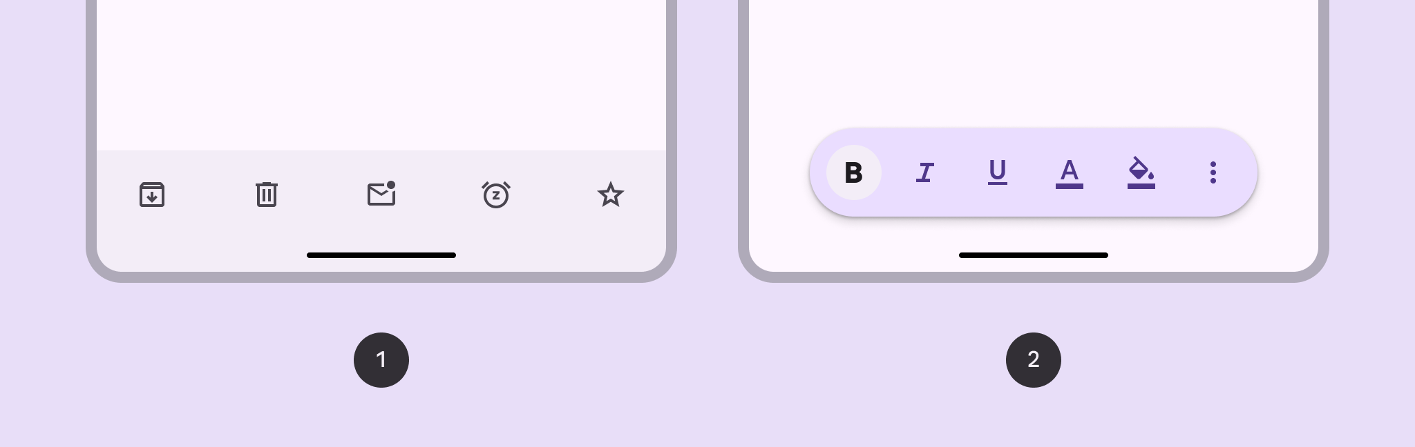 Docked & floating toolbars